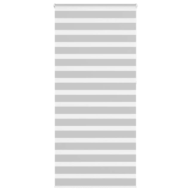 vidaXL Doppelrollo Hellgrau 95x230 cm Stoffbreite 90,9 cm Polyester 4014494