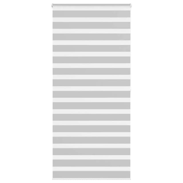 vidaXL Doppelrollo Hellgrau 95x200 cm Stoffbreite 90,9 cm Polyester 4014468