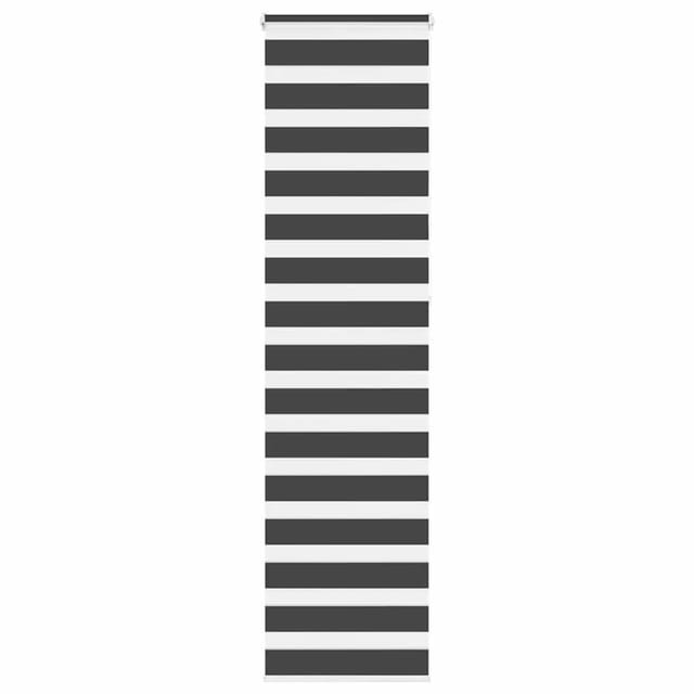 vidaXL Doppelrollo Schwarz 60x230 cm Stoffbreite 55,9 cm Polyester 4014279