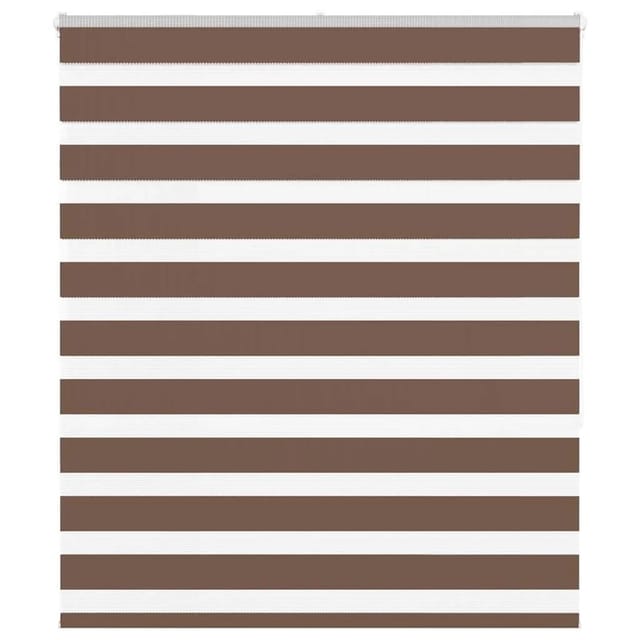 vidaXL Doppelrollo Braun 120x150 cm Stoffbreite 115,9 cm Polyester 4014343