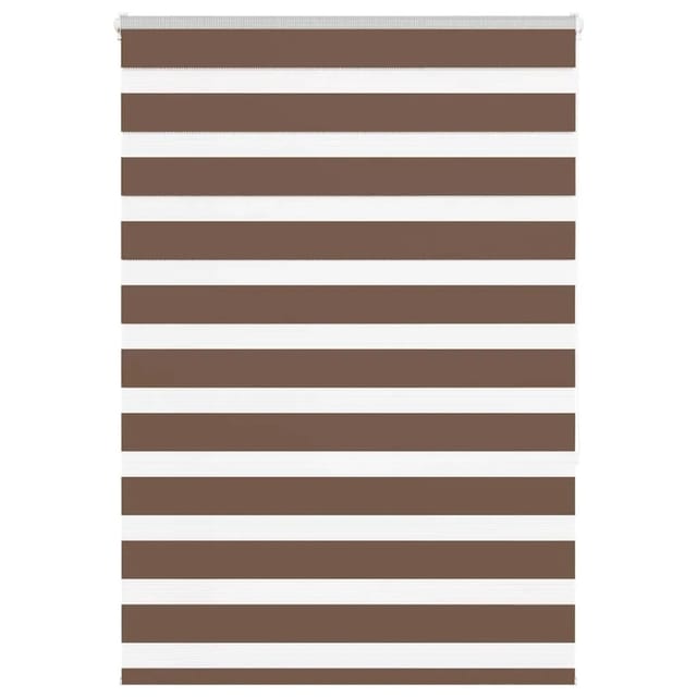 vidaXL Doppelrollo Braun 115x150 cm Stoffbreite 110,9 cm Polyester 4014342