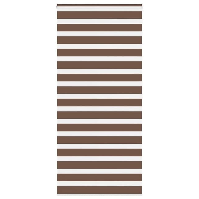 vidaXL Doppelrollo Braun 95x200 cm Stoffbreite 90,9 cm Polyester 4014364