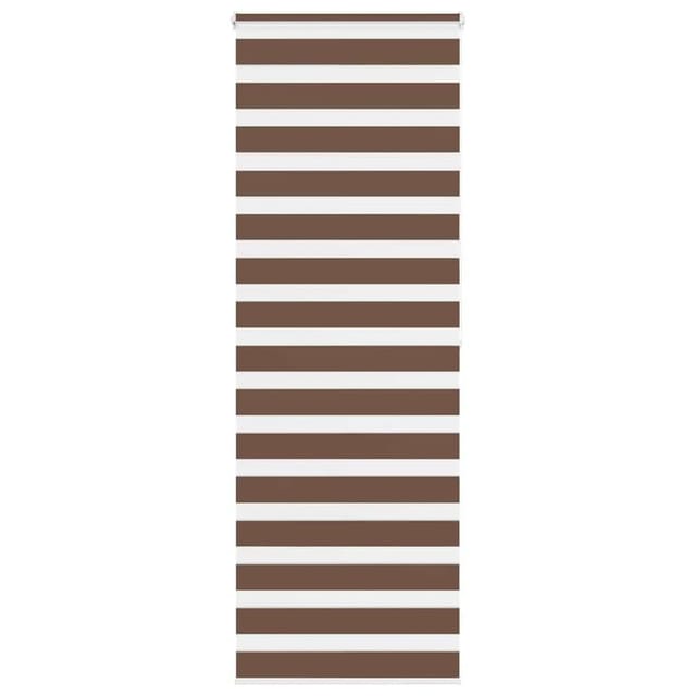 vidaXL Doppelrollo Braun 70x200 cm Stoffbreite 65,9 cm Polyester 4014359