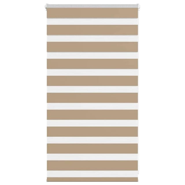 vidaXL Doppelrollo Sandbraun 90x100 cm Stoffbreite 85,9 cm Polyester 4014519