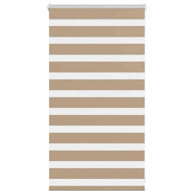 vidaXL Doppelrollo Sandbraun 75x100 cm Stoffbreite 70,9 cm Polyester 4014516