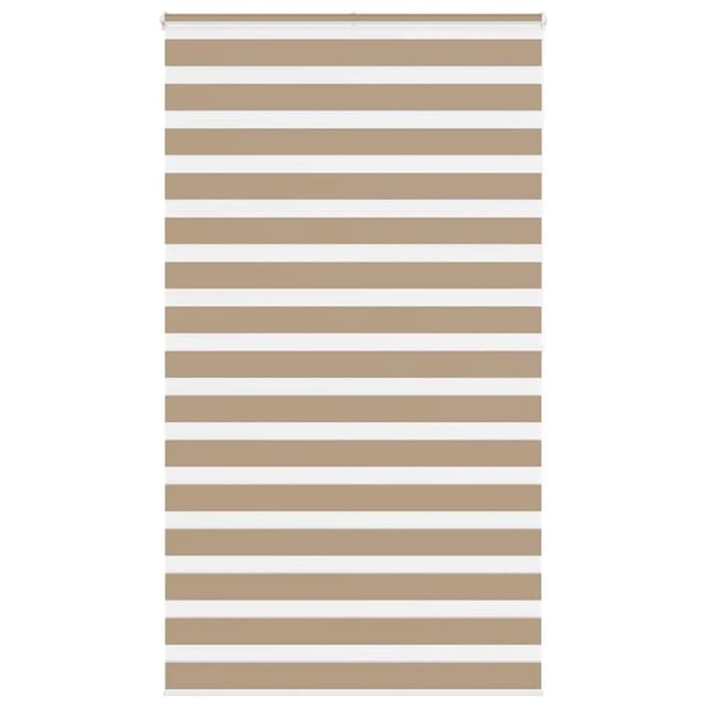 vidaXL Doppelrollo Sandbraun 120x200 cm Stoffbreite 115,9 cm Polyester 4014577