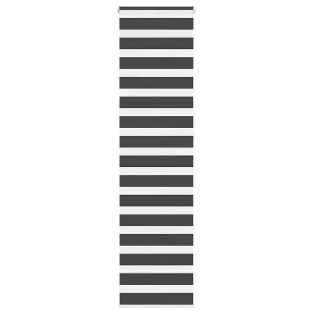 vidaXL Doppelrollo Schwarz 50x230 cm Stoffbreite 45,9 cm Polyester 4014277