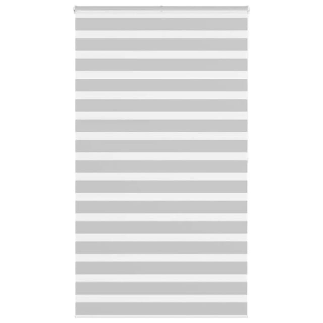 vidaXL Doppelrollo Hellgrau 125x200 cm Stoffbreite 120,9 cm Polyester 4014474