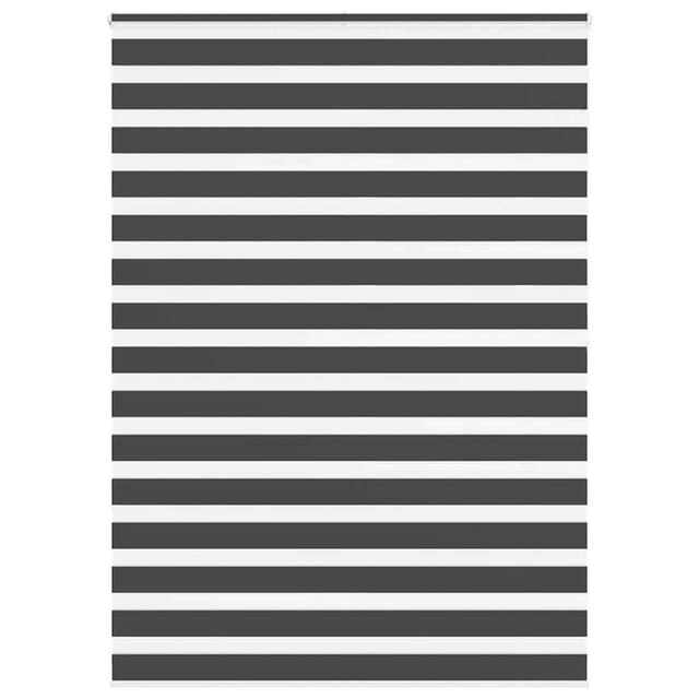 vidaXL Doppelrollo Schwarz 155x200 cm Stoffbreite 150,9 cm Polyester 4014272