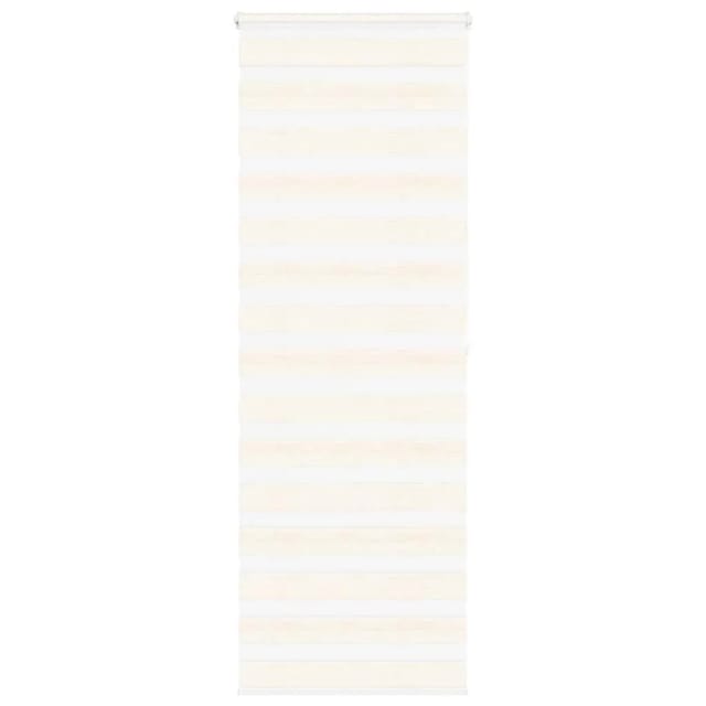 vidaXL Doppelrollo Marmorbeige 75x200 cm Stoffbreite 70,9 cm Polyester 4014672