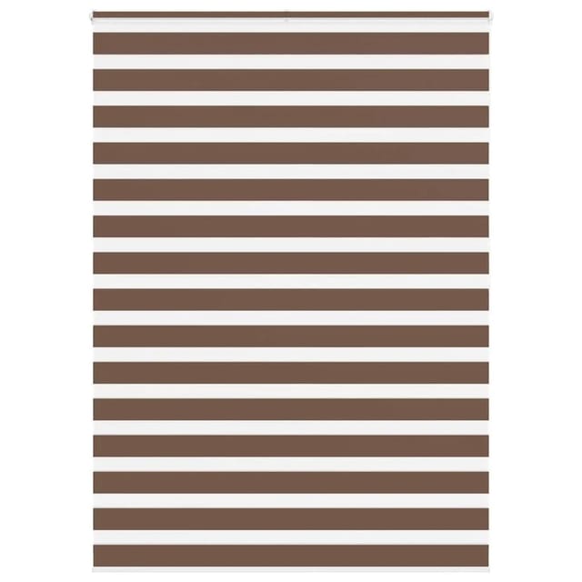 vidaXL Doppelrollo Braun 155x200 cm Stoffbreite 150,9 cm Polyester 4014376