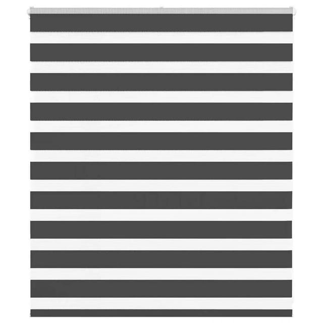 vidaXL Doppelrollo Schwarz 125x100 cm Stoffbreite 120,9 cm Polyester 4014214