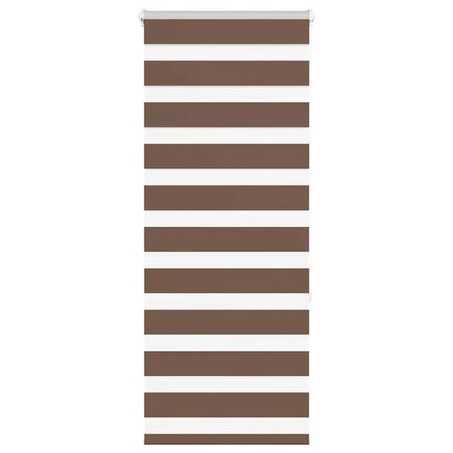 vidaXL Doppelrollo Braun 65x150 cm Stoffbreite 60,9 cm Polyester 4014332