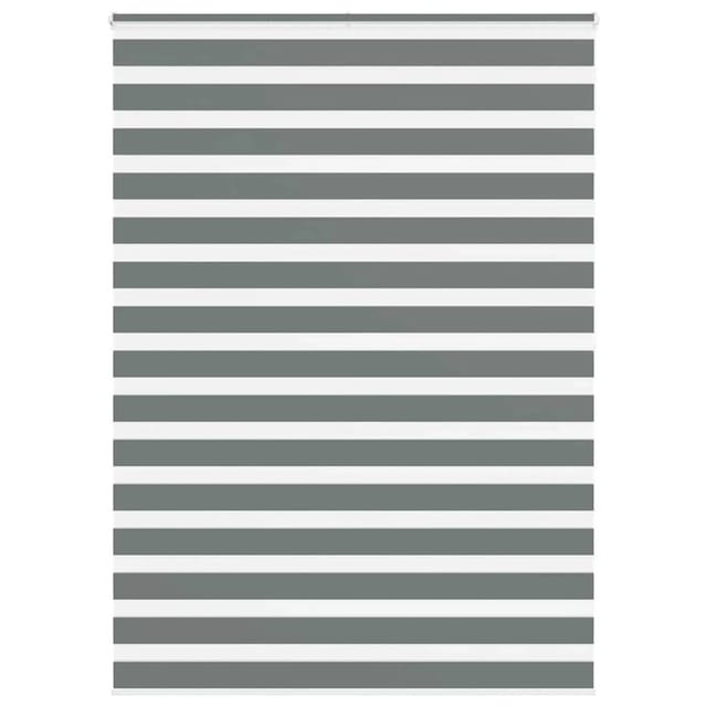 vidaXL Doppelrollo Dunkelgrau 165x200 cm Stoffbreite 160,9 cm Polyester 4014170