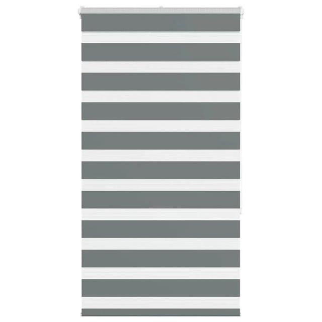vidaXL Doppelrollo Dunkelgrau 85x150 cm Stoffbreite 80,9 cm Polyester 4014128