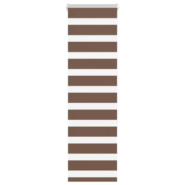 vidaXL Doppelrollo Braun 45x150 cm Stoffbreite 40,9 cm Polyester 4014328
