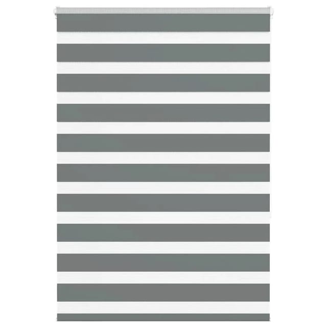 vidaXL Doppelrollo Dunkelgrau 110x150 cm Stoffbreite 105,9 cm Polyester 4014133