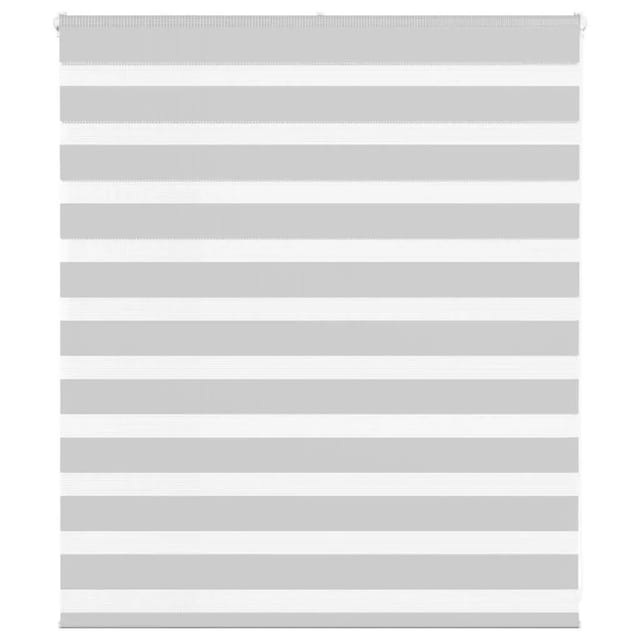 vidaXL Doppelrollo Hellgrau 120x100 cm Stoffbreite 115,9 cm Polyester 4014421