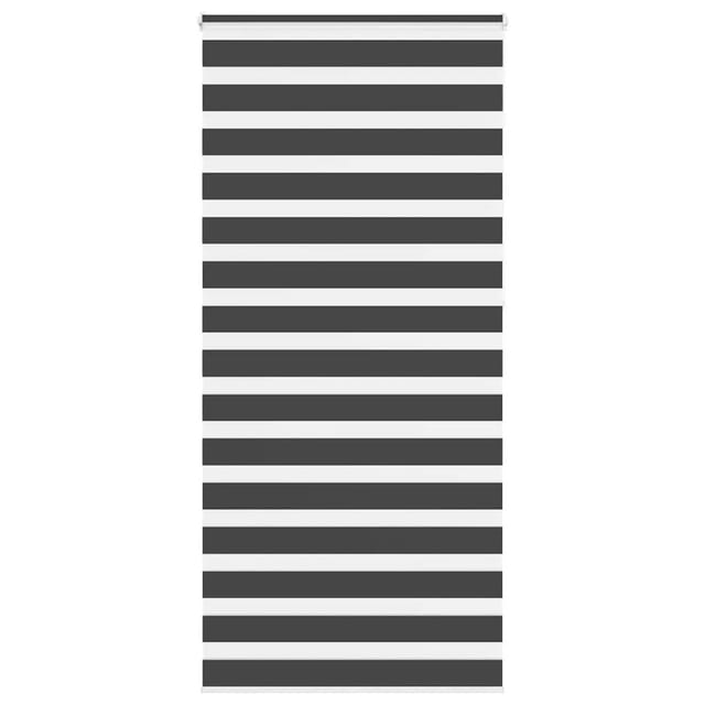 vidaXL Doppelrollo Schwarz 105x230 cm Stoffbreite 100,9 cm Polyester 4014288