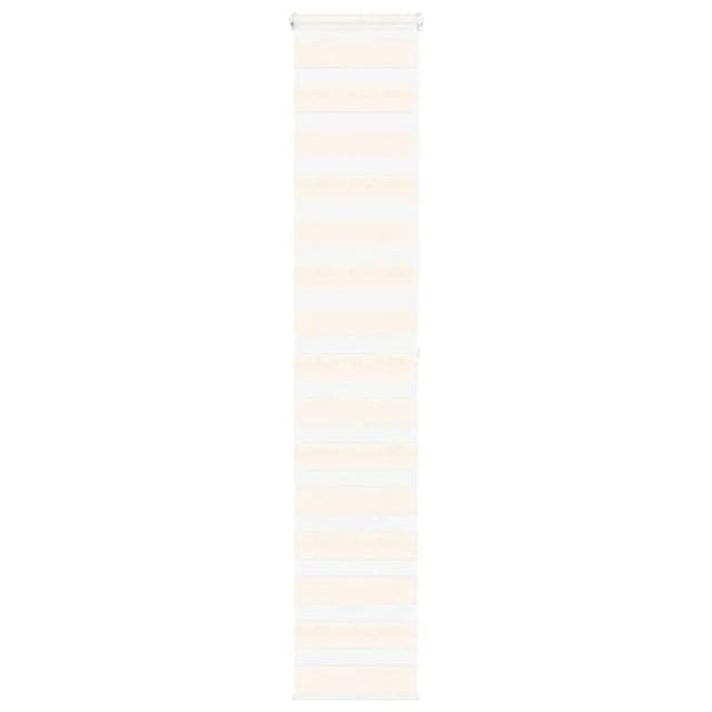 vidaXL Doppelrollo Marmorbeige 45x200 cm Stoffbreite 40,9 cm Polyester 4014666