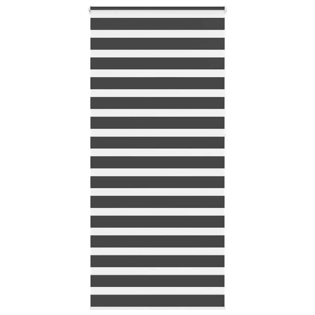 vidaXL Doppelrollo Schwarz 95x230 cm Stoffbreite 90,9 cm Polyester 4014286