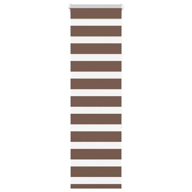 vidaXL Doppelrollo Braun 40x150 cm Stoffbreite 35,9 cm Polyester 4014327