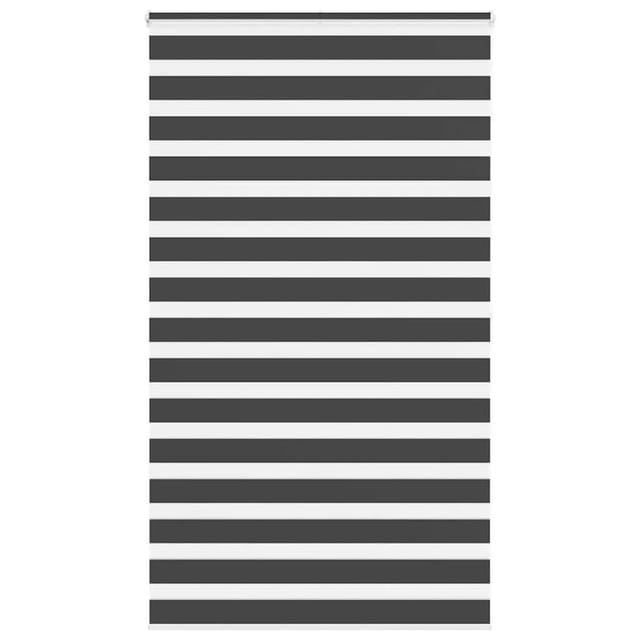 vidaXL Doppelrollo Schwarz 125x200 cm Stoffbreite 120,9 cm Polyester 4014266
