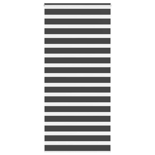 vidaXL Doppelrollo Schwarz 95x200 cm Stoffbreite 90,9 cm Polyester 4014260