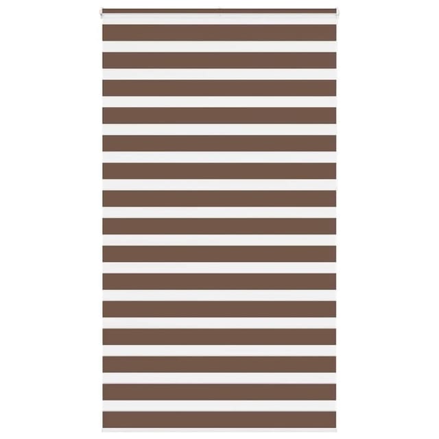 vidaXL Doppelrollo Braun 125x230 cm Stoffbreite 120,9 cm Polyester 4014396
