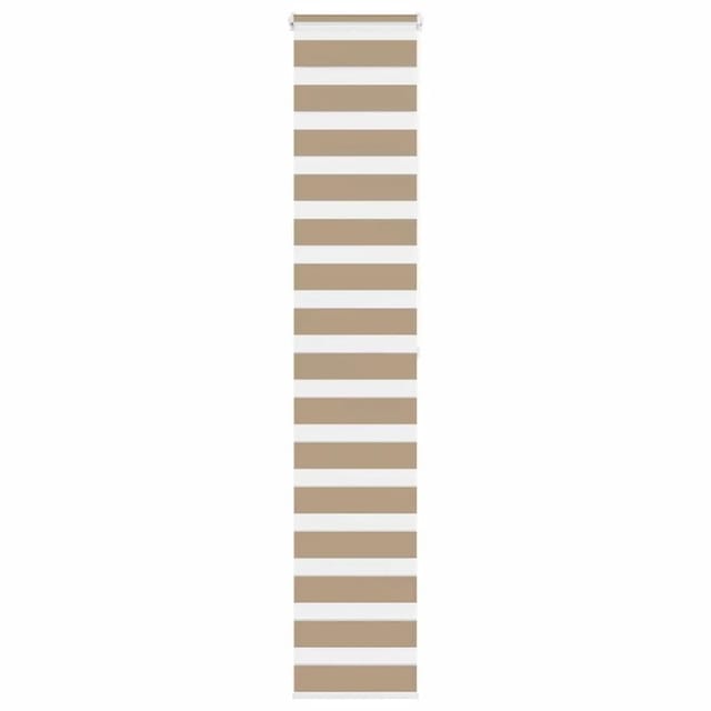vidaXL Doppelrollo Sandbraun 45x200 cm Stoffbreite 40,9 cm Polyester 4014562