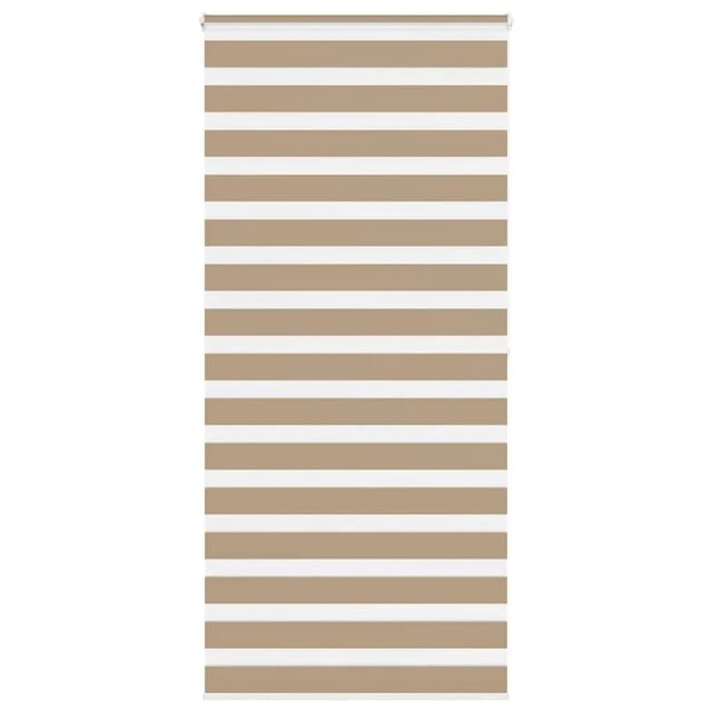 vidaXL Doppelrollo Sandbraun 110x200 cm Stoffbreite 105,9 cm Polyester 4014575