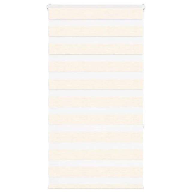 vidaXL Doppelrollo Marmorbeige 80x150 cm Stoffbreite 75,9 cm Polyester 4014647