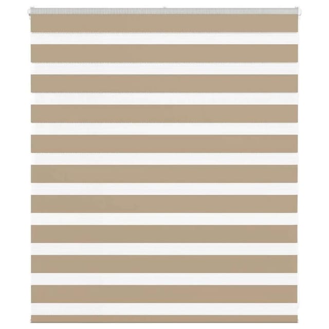 vidaXL Doppelrollo Sandbraun 120x100 cm Stoffbreite 115,9 cm Polyester 4014525