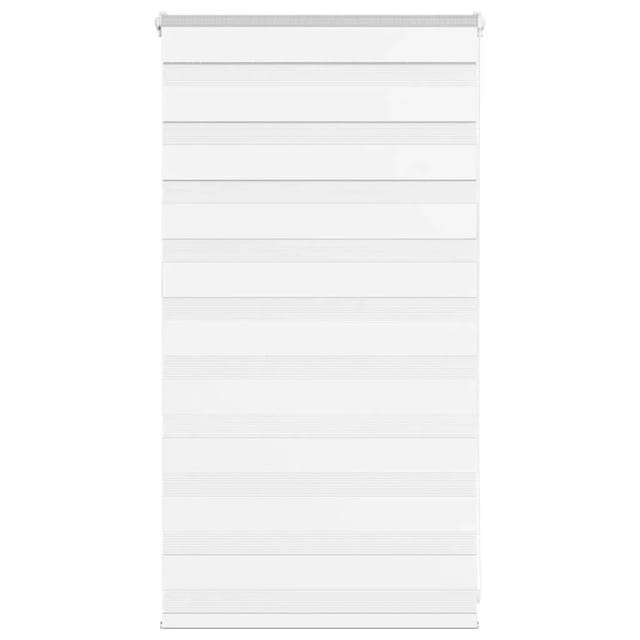 vidaXL Doppelrollo Weiß 75x100 cm Stoffbreite 70,9 cm Polyester 4014724