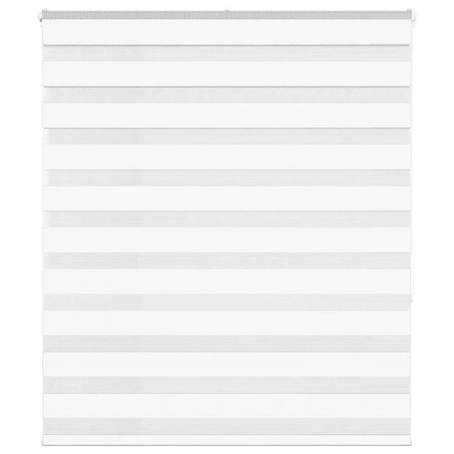 vidaXL Doppelrollo Weiß 125x150 cm Stoffbreite 120,9 cm Polyester 4014760
