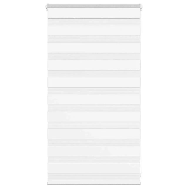 vidaXL Doppelrollo Weiß 85x100 cm Stoffbreite 80,9 cm Polyester 4014726