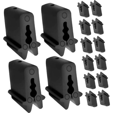 Ccykxa Packung Mit 100 Pp-kunststoff-befestigungsclips Zum Klemmen, Robuste Clips Für 1,8–3 Mm Kabelbinder, Einfach Zu Installieren Für Den Gartenbau