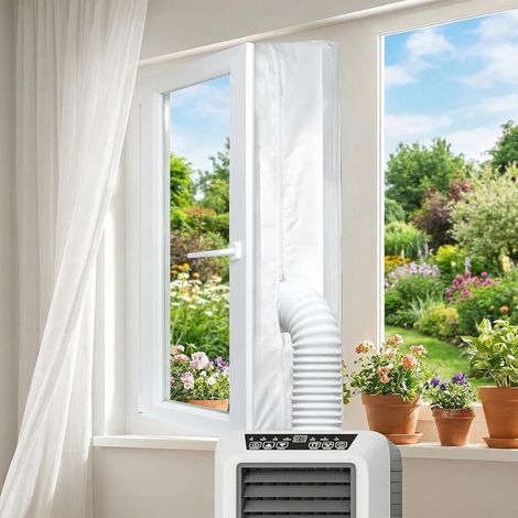 Ccykxa Fensterdichtung Für Klimaanlagen, Tragbares Universal-dichtungsset Für Mobile Klimaanlagen Und Wäschetrockner, Wasserdichtes Dichtungsgewebe (400 Cm)