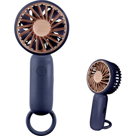 Ccykxamini-handheld-ventilator, Kompatibel Mit Desktop- Mit Schnalle, Leichter Usb-ventilator, Entworfen Für Moderne Innen- Und Außenbereiche (blau)