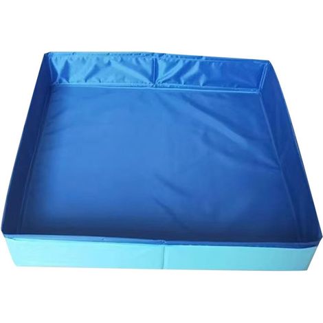 Ccykxa Haustierpool, Quadratische Pvc-hundebadewannen, Nicht Aufblasbare, Faltbare Hundepools, Für Hunde Und Katzen, Garten