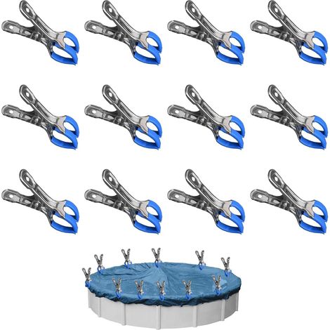 Ccykxa12 Metallteile Für Poolabdeckungen, Befestigungsclips Für Gartengewächshäuser Mit Schutzfolie, Clips Für Aufstellpools