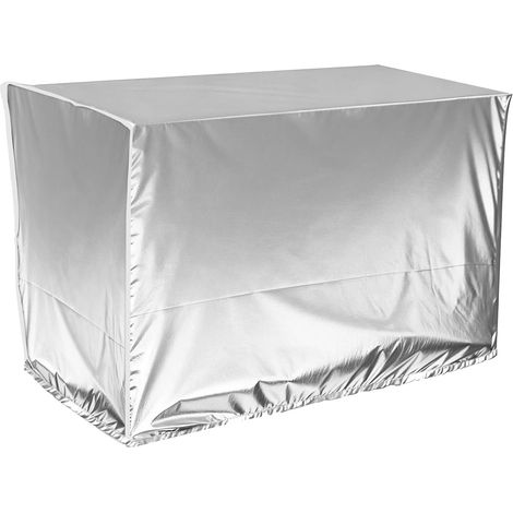 Ccykxa Außenklimaanlagenabdeckung, Schutzhülle Für Außengeräte, Pool-wärmepumpenabdeckung 86x35x60cm (silber)