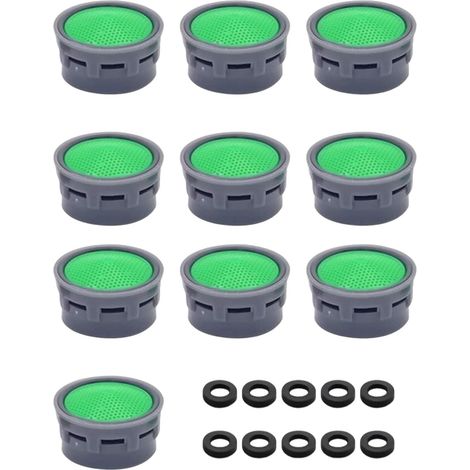Ccykxa 10-teiliger Wasserhahnfilter Mit 10-teiligem Dichtungssatz, Wasserhahn-luftsprudler, Wasserhahn-wasserfiltereinsatz, Ersatzteilen