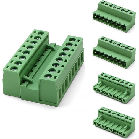 Ccykxa2 8-polige 5,08-mm-schraubklemmenleiste Mit 2-poligen Buchsen, 300 V, Lötfrei, 5,08 Mm Stecker/buchse, Für Elektronikprojekte