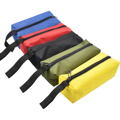 Ccykxa Kleine Werkzeugtasche, 5-teilige Mini-werkzeugtasche Mit Reißverschluss, Wasserdichter Werkzeugaufbewahrungsorganizer Aus Canvas Für Schraubendreher Und Schrauben