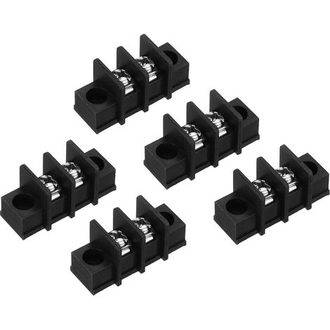 Ccykxa Los Mit 5 Zweipoligen Klemmenblöcken 300 V 20 A 9,5 Mm Rastermaß Einreihig 2-polig Din-reihe Schraubklemmen