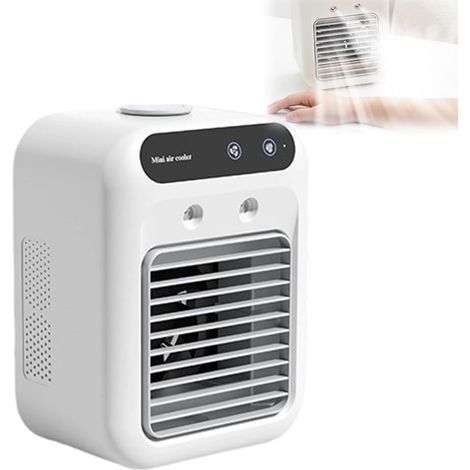 Ccykxa Tragbare Klimaanlage (generisch) - Mini-usb-klimaanlage, Leiser Ventilator, Tragbarer Luftkühler Für Schlafzimmer, Büro, Camping (weiß)