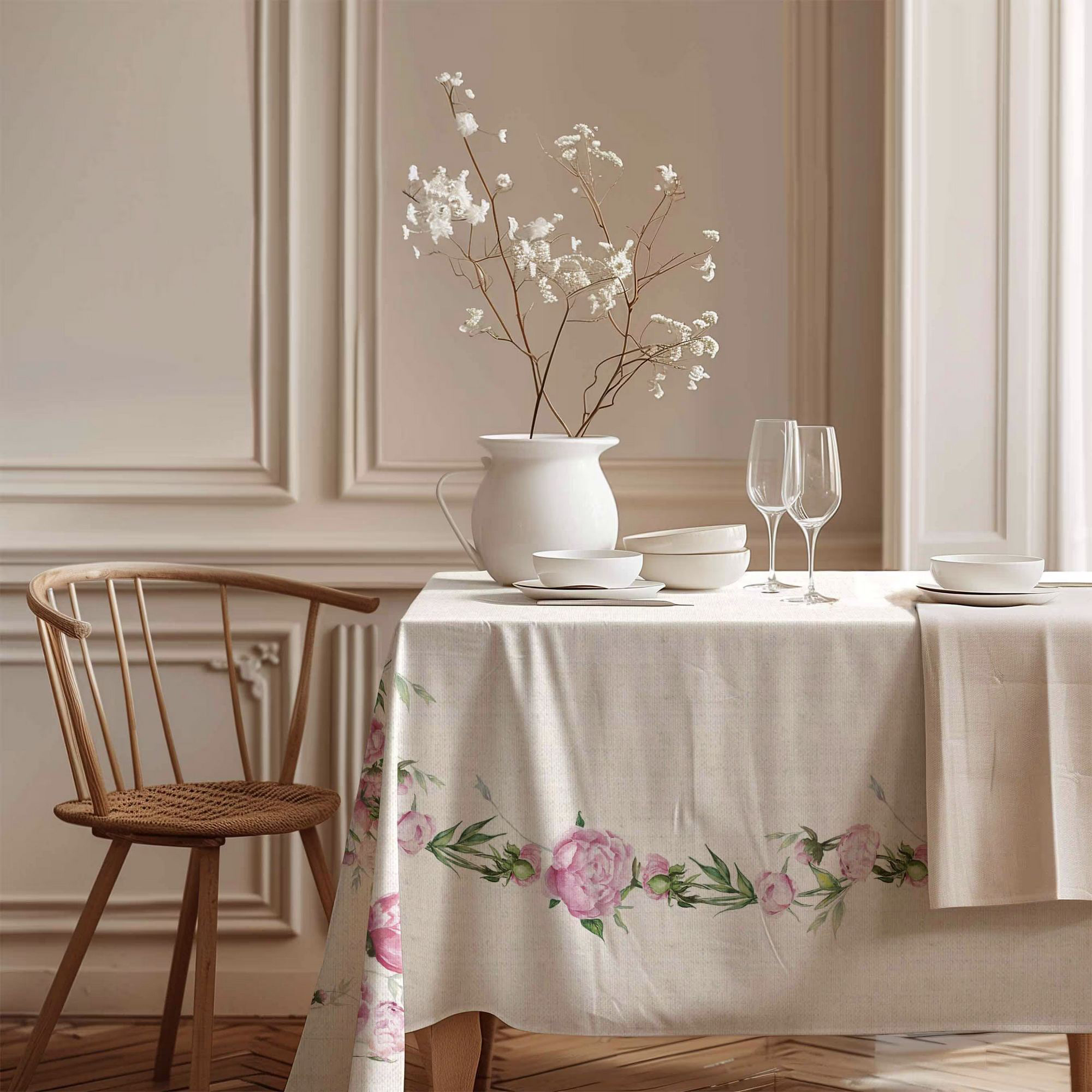 Tischdecke Parosata, Waschbar Bei 30°, Rechteckig, 150x250 Cm, Multicolor