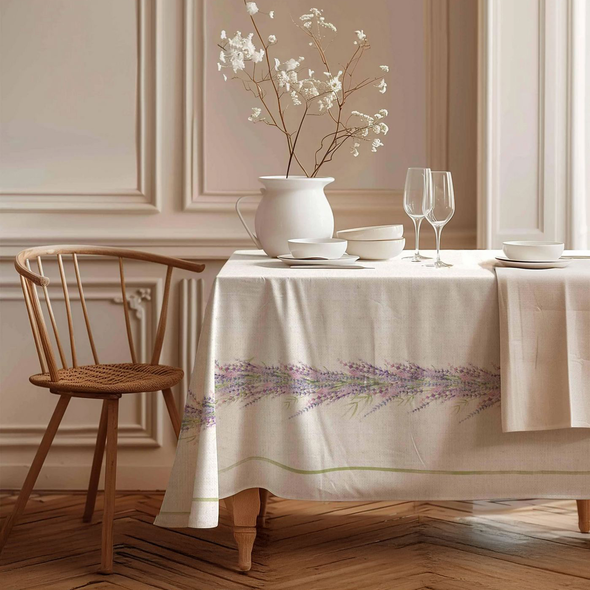 Dmora Tischdecke Pamevaba, Waschbar Bei 30°, Rechteckig, 150x250 Cm, Mehrfarbig