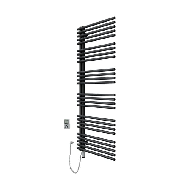 Schöner Wohnen Design-Heizkörper Celia mit Heizstab 5 Links 151 x 60 cm Schwarz